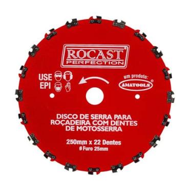 Imagem de Disco De Serra Para Roçadeira Dentes De Motosserra - 250 X 25-20 Mm - 