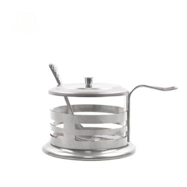 Imagem de Açucareiro Vidro e Inox Com Colher 200ml