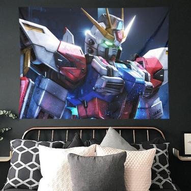 Imagem de Tapeçaria para pendurar na parede Gundam 100% poliéster 100x150cm