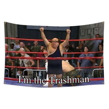 Imagem de Tapeçaria para pendurar na parede I`m the Trashman It`s Always Sunny 100x150cm