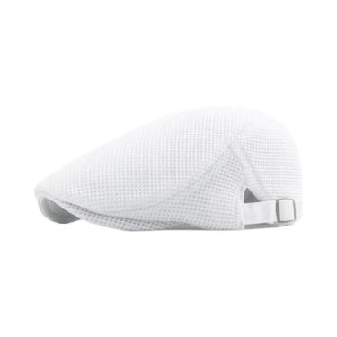 Imagem de Boina De Malha Respirável De Cor Sólida Para Verão Feminina E Boné Mas