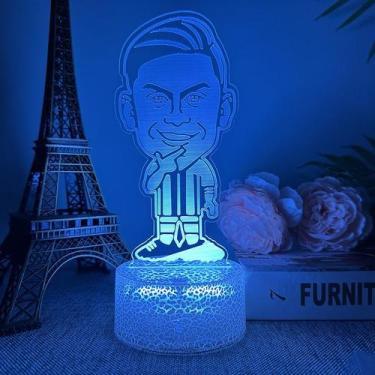 Imagem de Luz noturna LED 3D que muda de cor para crianças Salahs Football - Yiw