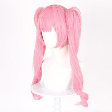 Imagem de Peruca de cosplay Tianchens Li Anime Costume de 55 cm de cabelo sintét