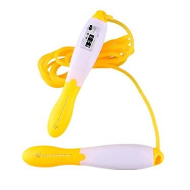 Imagem de Corda de pular com contador de voltas Gold Sports Omega II, Amarelo, Ú