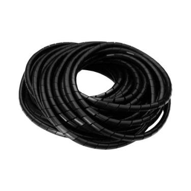 Imagem de Tubo Espiral Organizador Fios Cabos 7.5mm 10 Mts Expansível - KOKAY