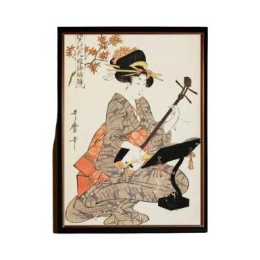 Imagem de Kuniyoshi Utagawa Courtesan Print HD Canvas Painting Para Decoração De