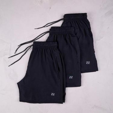 Imagem de Kit 3 Bermudas Masculinas Academia Treino Praia Corrida Shorts Elástico Luzzoo-Masculino