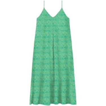 Imagem de Vestido Longo Fluido Estampado Saída De Praia-Feminino