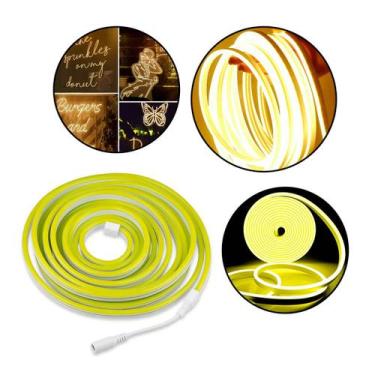 Imagem de Fita Led Neon Flexível Luz Amarela 5M - Nilo-imports