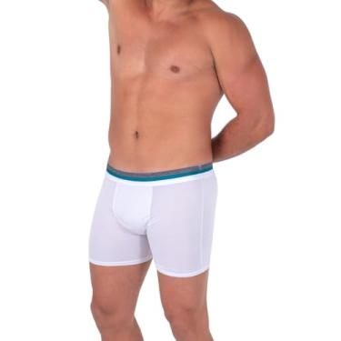 Imagem de Cuecas Boxer Masculino DRY FIT Long Leg com FORRO Box CONFORTAVEL Malhar Caminhar Pedalar Corrida (GG, Variadas)