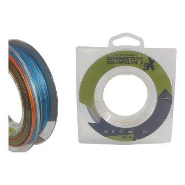Imagem de Linha Multi 9x Crown Connection Colorful 0.26mm 40lb 300m Colorida