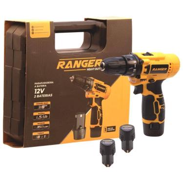 Imagem de Parafusadeira e Furadeira 12V Ranger 2 Baterias Com Maleta