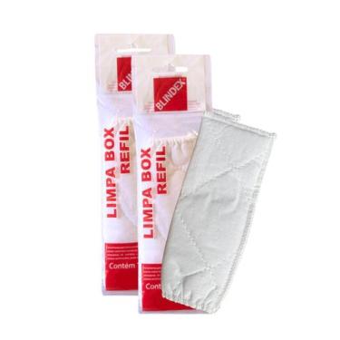 Imagem de Kit 2 refil limpador transpasse espatula box vidro blindex