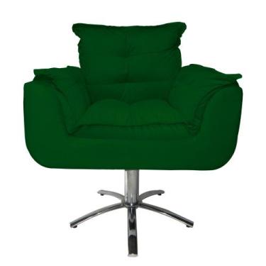 Imagem de Conjunto 2 Poltronas Para Recepção Com Base Giratória de Metal Opala S