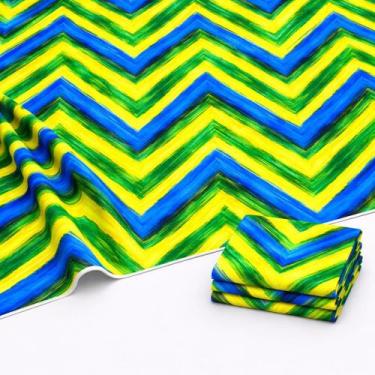 Imagem de Tecido Oxford Estampadas Ritmo do Futebol do Brasil Diversas Estampas 