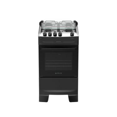 Imagem de Fogão 4 bocas Atlas Mônaco Top Automático Mesa Inox, PRETO