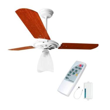 Imagem de Kit ventilador teto yris motor potente ventex c/ controle remoto, Bran
