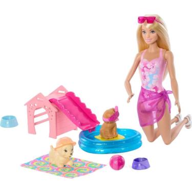 Imagem de Playset Barbie - Festa Na Piscina Com Cachorrinhos - Mattel