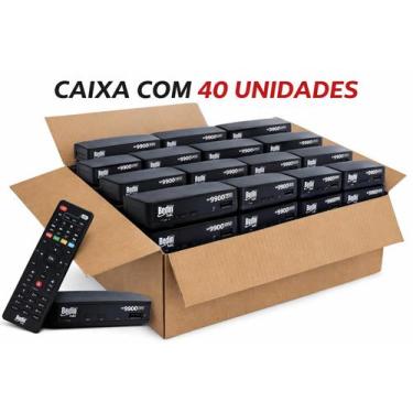 Imagem de Caixa 40 unidades Receptor Sat HD Regional Bedin Sat BS9900S Full HD c