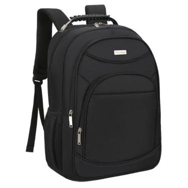 Imagem de Mochila P/ Trabalho Alças Acolchoadas Executiva P/ Notebook 18 Reforçada - Black Lion -...
