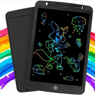 Imagem de Tablet Infantil Lousa Mágica Digital LCD 8,5 para Desenho Colorido com Trava de Seguran...