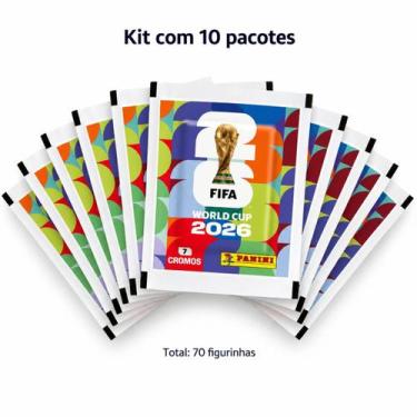 Imagem de Kit 10 Envelopes de Figurinhas Copa do Mundo FIFA 2026 com 7 Cromos - 
