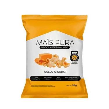 Imagem de Pipoca Artesanal Pro Queijo Cheddar Mais Pura 30g