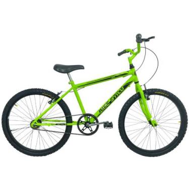 Imagem de Bicicleta Infantil Passeio Aro 24 Mtb Masculina Verde Neon - SAMY