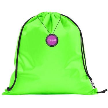 Imagem de Mochila tipo Saco Gym Sack em rPet 37x41cm Elche TopGet, Verde claro