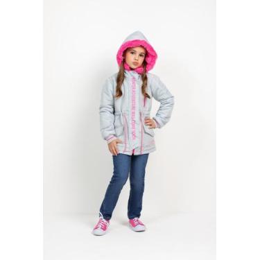 Imagem de Casaco / Parka Menina Juvenil Capuz Luxo Inverno Lessa 8396 - Lessa Ki