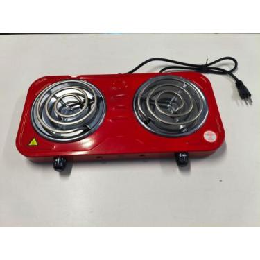 Imagem de Fogão elétrico 02 bocas 127v - Relinx, Vermelho, 110V