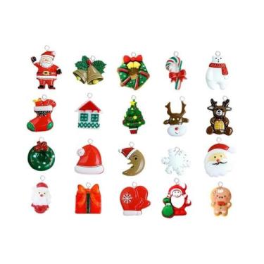Imagem de Decorações De Árvore De Natal Miniatura Em Resina, Modelos Pequenos, 2