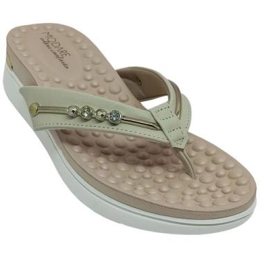 Imagem de Tamanco Modare Chinelo Ultra Conforto Feminino Ortopédico, Creme, 37