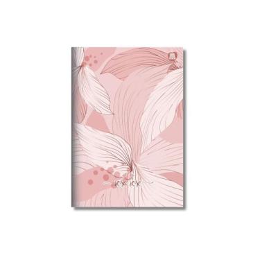 Imagem de Caderno (PEQUENO) 1/4 Costurado Rosa Rose 32 Folha 15x21cm Capa Flexiv