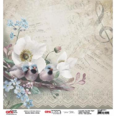 Imagem de Papel Scrapbook Opadecor Flor Anemonas 3 30,5x30,5 2641 Opa
