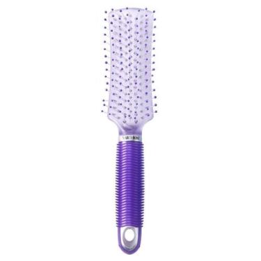 Imagem de Escova De Cabelo Retanglar Com Cabo Emborrachado Marco Boni, Lilás