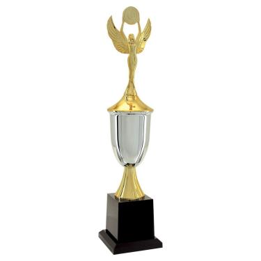 Imagem de Troféu de Futebol Vitória Vencedor 401601 para Premiação 52cm Prata e Dourado