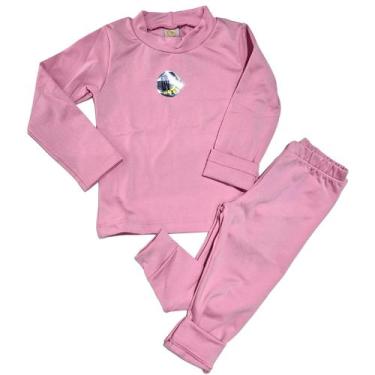 Imagem de Roupa termica infantil conjunto calça e blusa inverno frio neve - MANU