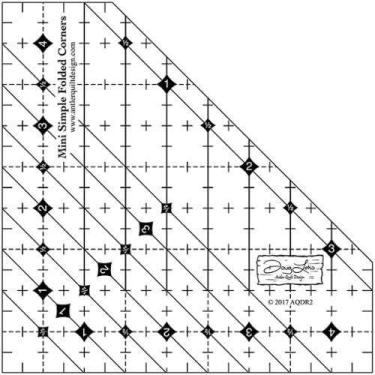 Imagem de Régua Mini para Quilt Generic AQDR2 Cantos Dobrados Simples - Marca Pr