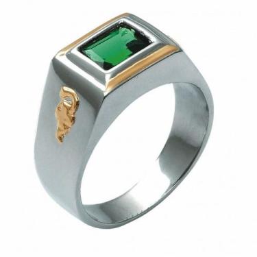 Imagem de Anel de Formatura Prata 950 Símbolos Ouro 18 kilates Tetalhes Ouro 18 