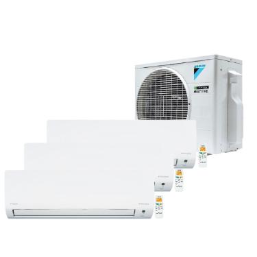 Imagem de Ar Condicionado Tri Split Hi Wall Inverter Daikin Lite Smart 2x9000 + 1x12000 BTU/h Frio 3MKC18S5VL – 220 Volts