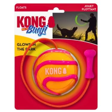 Imagem de Mordedor Kong Bunji High-Viz Ball Brinquedo Aquático Flutua Cachorro Grande - Laranja
