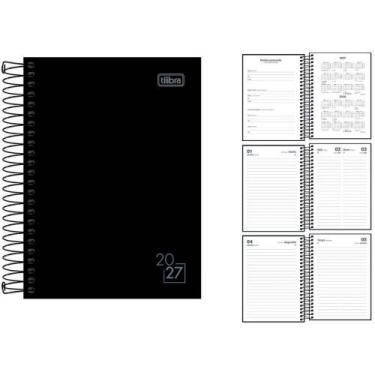 Imagem de Agenda 2026 Spice Preta CD ESP 160F110X154 PCT.C/04 - Tilibra