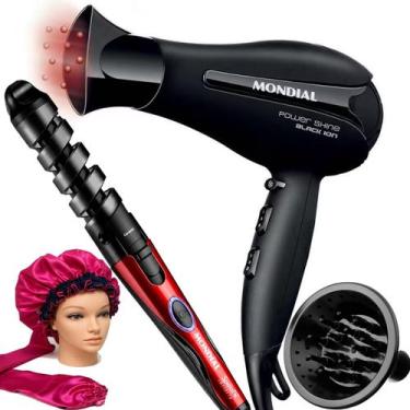Imagem de Secador De Cabelo Mondial 2000w Ions Power Shine Profissional Salão Ar