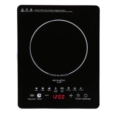 Imagem de Cooktop de Indução PandaPlus Cheff Gourmet 1 Boca, Preto Bivolt, Portá