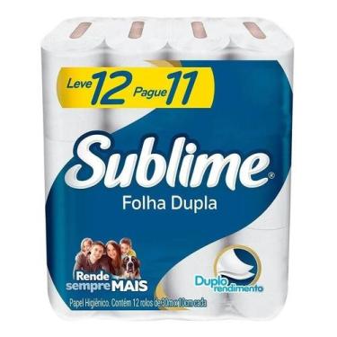 Imagem de Papel Higienico Folha Dupla Sublime Softys L12p11 Rolos