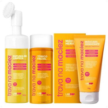Imagem de Kit LabPop by Labotrat Trava na Maciez: Espuma de Limpeza, Tônico Faci