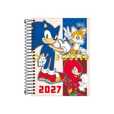 Imagem de Agenda Espiral Diária Sonic 2027 Tilibra Cor 3, Cor 3