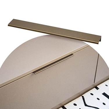 Imagem de 10 Puxadores Slim De Armario Retro Tito 192mm Cromado Bronze (Bronze Fosco)