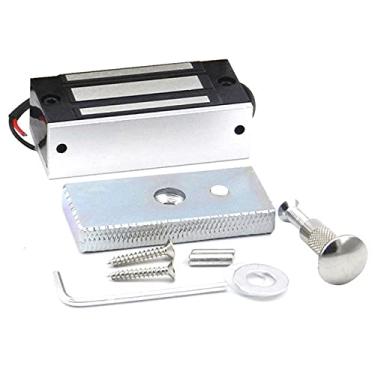 Imagem de AUTENS Fechadura eletromagnética elétrica de porta 12 V modo NC à prova de falhas para entrada de porta, controle de acesso, sistema de segurança doméstica (força de retenção 59 kg)